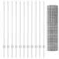 vidaXL Fondo Euro con 22 pali U Argento 1,2x25 m Acciaio vidaXL Fondo Euro con 22 pali U Argento 1,2x25 m Acciaio