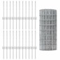 vidaXL Recinzione Euro con 22 Posti U Argento 0,4x50 m Acciaio vidaXL Recinzione Euro con 22 Posti U Argento 0,4x50 m Acciaio
