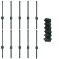 vidaXL Recinzione in rete metallica con 10 Pali U Verde 0.4x10 m Acciaio
