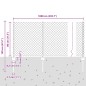 vidaXL Recinzione a Maglie con 10 U Post Verde 0.8x10 m Acciaio vidaXL Recinzione a Maglie con 10 U Post Verde 0.8x10 m Acciaio
