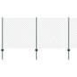 vidaXL Recinzione a Maglie con 10 Pali U Verde 1x10 m Acciaio vidaXL Recinzione a Maglie con 10 Pali U Verde 1x10 m Acciaio