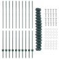 vidaXL Recinzione a Maglie con 10 Pali U Verde 1,6x10 m Acciaio vidaXL Recinzione a Maglie con 10 Pali U Verde 1,6x10 m Acciaio