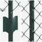 vidaXL Recinzione a Maglie con 10 Pali U Verde 1,6x10 m Acciaio vidaXL Recinzione a Maglie con 10 Pali U Verde 1,6x10 m Acciaio