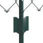 vidaXL Recinzione in Rete Metallica con 10 Posti Verde 0.4x10 m Acciaio vidaXL Recinzione in Rete Metallica con 10 Posti Verde 0.4x10 m Acciaio