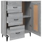 Credenza Grigio Sonoma 69,5x34x90 cm in Legno Multistrato Credenza Grigio Sonoma 69,5x34x90 cm in Legno Multistrato