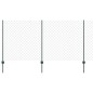 vidaXL Recinzione a Maglie Metalliche con 10 Post U Verde 1.2x10 m Acciaio vidaXL Recinzione a Maglie Metalliche con 10 Post U Verde 1.2x10 m Acciaio