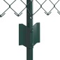 vidaXL Recinzione a Maglia Metallica con 22 Post U Verde 0.4x25 m in Acciaio vidaXL Recinzione a Maglia Metallica con 22 Post U Verde 0.4x25 m in Acciaio