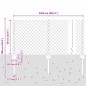 vidaXL Recinzione in Catena con 22 Pali a U Verde 0.6x25 m in Acciaio vidaXL Recinzione in Catena con 22 Pali a U Verde 0.6x25 m in Acciaio