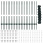 vidaXL Recinzione a Catena con 22 Post U Verde 1x25 m Acciaio vidaXL Recinzione a Catena con 22 Post U Verde 1x25 m Acciaio