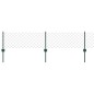 vidaXL Recinzione in rete con 22 pali a U verde 0.4x25 m acciaio vidaXL Recinzione in rete con 22 pali a U verde 0.4x25 m acciaio