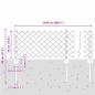 vidaXL Recinzione in rete con 22 pali a U verde 0.4x25 m acciaio vidaXL Recinzione in rete con 22 pali a U verde 0.4x25 m acciaio