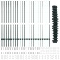 vidaXL Recinzione a Maglie con 22 Posti a U Verde 1.4x25 m Acciaio vidaXL Recinzione a Maglie con 22 Posti a U Verde 1.4x25 m Acciaio