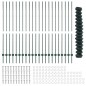 vidaXL Recinzione a Maglie di Catena con 22 Post U Verde 1,6x25 m Acciaio vidaXL Recinzione a Maglie di Catena con 22 Post U Verde 1,6x25 m Acciaio