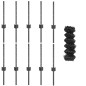 vidaXL Recinzione a Maglie con 10 Post U Grigi 0.4x10 m in Acciaio vidaXL Recinzione a Maglie con 10 Post U Grigi 0.4x10 m in Acciaio
