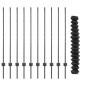 vidaXL Recinzione a Catena con 20 Post U Grigio 1,2x10 m in Acciaio vidaXL Recinzione a Catena con 20 Post U Grigio 1,2x10 m in Acciaio