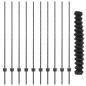 vidaXL Recinzione a Maglie Chain con 20 Post U Grigia 1.4x10 m in Acciaio vidaXL Recinzione a Maglie Chain con 20 Post U Grigia 1.4x10 m in Acciaio