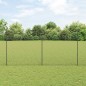 vidaXL Recinzione a maglie con 20 post U grigi 1,5x10 m in acciaio vidaXL Recinzione a maglie con 20 post U grigi 1,5x10 m in acciaio