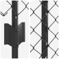 vidaXL Recinzione a maglie con 20 post U grigi 1,5x10 m in acciaio vidaXL Recinzione a maglie con 20 post U grigi 1,5x10 m in acciaio