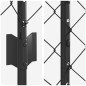 vidaXL Recinzione in Rete Metallica con 20 Post U Grigio 1.5x10 m Acciaio vidaXL Recinzione in Rete Metallica con 20 Post U Grigio 1.5x10 m Acciaio