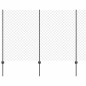 vidaXL Recinzione a Maglie con 20 Post U Grigio 1.6x10 m Acciaio vidaXL Recinzione a Maglie con 20 Post U Grigio 1.6x10 m Acciaio