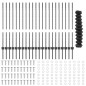 vidaXL Recinzione a Catena con 44 Pali a U Grigio 1x25 m Acciaio