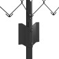 vidaXL Set di Recinzione da Giardino Grigio 25 x 0.8 m Acciaio Zincato