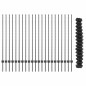 vidaXL Recinzione a Maglia Chain Link con 44 U Post Grigio 1.4x25 m Acciaio
