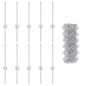 vidaXL Recinzione a Maglia Metallica con 10 Pali U Argento 0.4x10 m Acciaio vidaXL Recinzione a Maglia Metallica con 10 Pali U Argento 0.4x10 m Acciaio