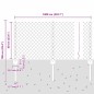 vidaXL Recinzione a Catena con 10 Posti U Argento 0.6x10 m Acciaio vidaXL Recinzione a Catena con 10 Posti U Argento 0.6x10 m Acciaio