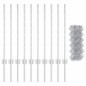 vidaXL Recinzione a Maglie con 10 Post U Argento 0.8x10 m Acciaio vidaXL Recinzione a Maglie con 10 Post U Argento 0.8x10 m Acciaio