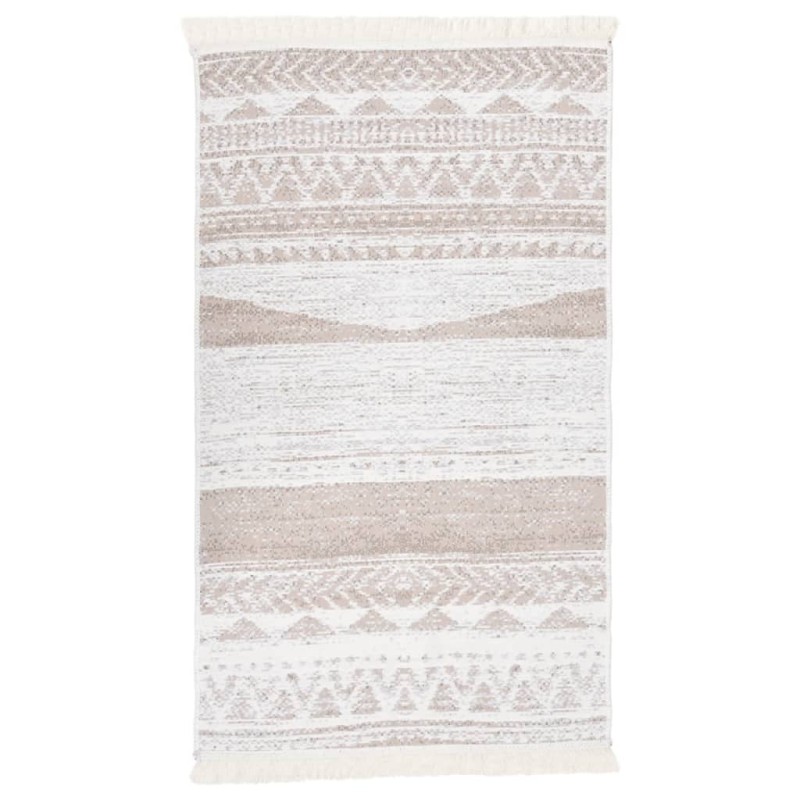 Tappeto Beige 120x180 cm in Cotone Tappeto Beige 120x180 cm in Cotone