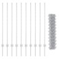 vidaXL Recinzione a Catena con 20 U Post Argento 1,2x10 m Acciaio vidaXL Recinzione a Catena con 20 U Post Argento 1,2x10 m Acciaio