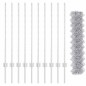 vidaXL Recinzione a catena con 20 post in argento 1x10 m acciaio vidaXL Recinzione a catena con 20 post in argento 1x10 m acciaio
