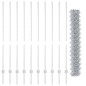 vidaXL Recinzione a Maglie con 20 U Posts Argento 1.4x10 m Acciaio vidaXL Recinzione a Maglie con 20 U Posts Argento 1.4x10 m Acciaio