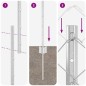 vidaXL Recinzione a Maglie con 20 U Posts Argento 1.4x10 m Acciaio vidaXL Recinzione a Maglie con 20 U Posts Argento 1.4x10 m Acciaio