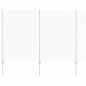 vidaXL Recinzione a Maglia con 20 Post U Argento 1.5x10 m Acciaio vidaXL Recinzione a Maglia con 20 Post U Argento 1.5x10 m Acciaio