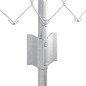vidaXL Recinzione a Maglie Metalliche con 22 Post in Argento 0.6x25 m Acciaio vidaXL Recinzione a Maglie Metalliche con 22 Post in Argento 0.6x25 m Acciaio