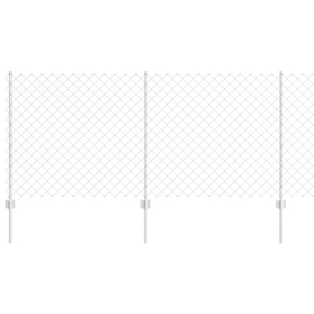 vidaXL Set di Recinzione da Giardino Set di 2 Acciaio galvanizzato