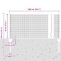 vidaXL Recinzione in Filo Saldato con 5 Pali U Argento 0.6x10 m Acciaio vidaXL Recinzione in Filo Saldato con 5 Pali U Argento 0.6x10 m Acciaio