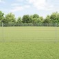 vidaXL Recinzione in rete saldata con 5 pali a U Argento 0.8x10 m Acciaio vidaXL Recinzione in rete saldata con 5 pali a U Argento 0.8x10 m Acciaio