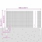 vidaXL Recinzione in rete saldata con 5 pali a U Argento 0.8x10 m Acciaio vidaXL Recinzione in rete saldata con 5 pali a U Argento 0.8x10 m Acciaio