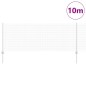 vidaXL Recinzione in rete saldata con 5 pali a U Argento 0.8x10 m Acciaio vidaXL Recinzione in rete saldata con 5 pali a U Argento 0.8x10 m Acciaio