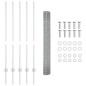 vidaXL Recinzione in filo saldato con 10 U posts Argento 1.2x10 m Acciaio vidaXL Recinzione in filo saldato con 10 U posts Argento 1.2x10 m Acciaio