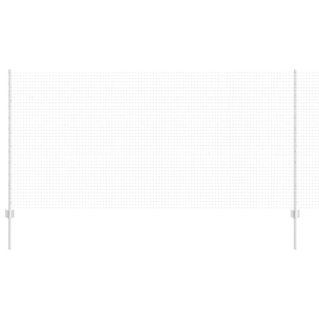 vidaXL Recinzione in Filo Saldato con 10 U Post Argento 1,2x10 m Acciaio