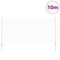 vidaXL Recinzione in Filo Saldato con 10 U Post Argento 1,2x10 m Acciaio vidaXL Recinzione in Filo Saldato con 10 U Post Argento 1,2x10 m Acciaio