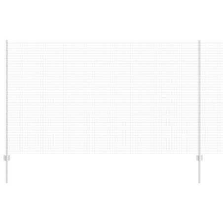 vidaXL Recinzione in Filo Saldato con 10 Post Silver 1.4x10 m Acciaio
