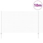 vidaXL Recinzione in Filo Saldato con 10 Post Silver 1.4x10 m Acciaio vidaXL Recinzione in Filo Saldato con 10 Post Silver 1.4x10 m Acciaio