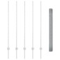vidaXL Recinzione in Filo Saldato con 10 Post Silver 1.4x10 m Acciaio vidaXL Recinzione in Filo Saldato con 10 Post Silver 1.4x10 m Acciaio