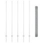 vidaXL Recinzione in Filo Saldato con 10 Pali Argento 1.5x10 m Acciaio vidaXL Recinzione in Filo Saldato con 10 Pali Argento 1.5x10 m Acciaio