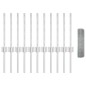 vidaXL Recinzione Rete Saldato con 11 Pali Argento 0.4x25 m Acciaio vidaXL Recinzione Rete Saldato con 11 Pali Argento 0.4x25 m Acciaio